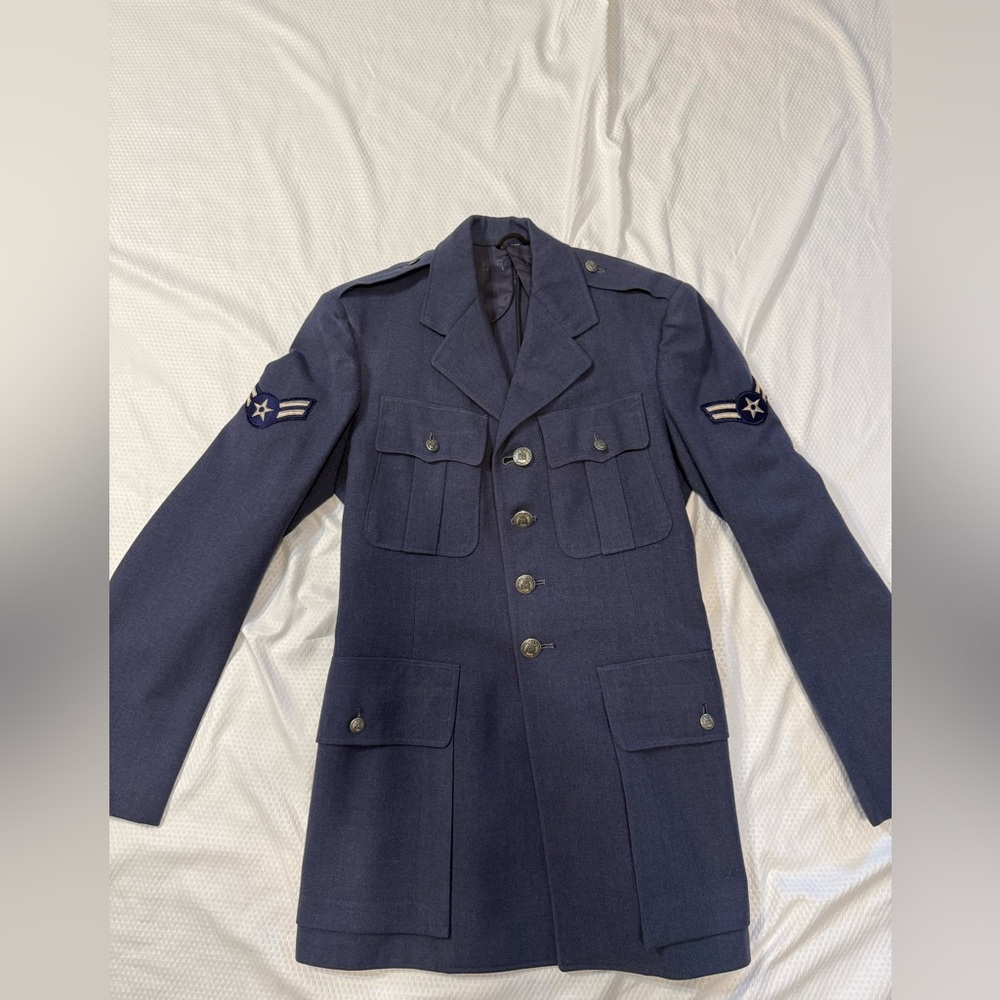 Vintage Blue 84 Navy Military Field Jacket